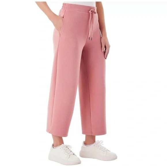 Cropped Wide Leg Pants Women's Casual Lounge Cropped Pant XXL /#9144 - Picture 1 of 5